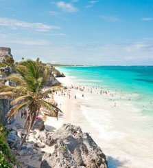 Tulum beach and ruins